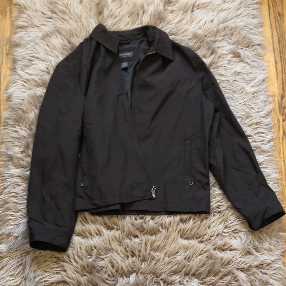 Banana Republic Black Bomber Jacket Casual Style